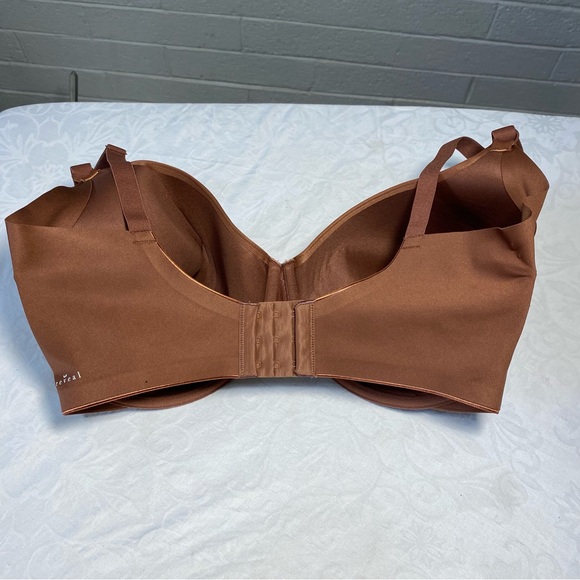 REVEAL Low-Key Side Smoothing T-Shirt Bra Bare Necessities 36G Nude Coco Brown - Picture 5 of 11